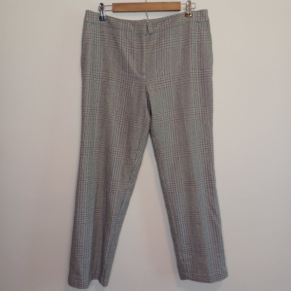 Ann Taylor Wool Plaid Career Pants